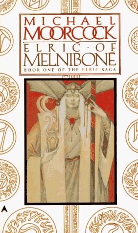 Book cover Elric of Melnibone Michael Moorcock