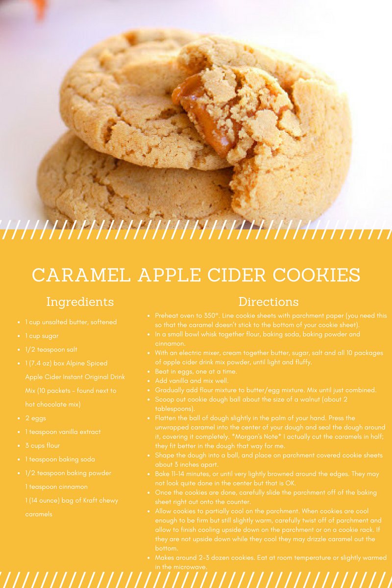 Caramel Apple Cider Cookies recipe